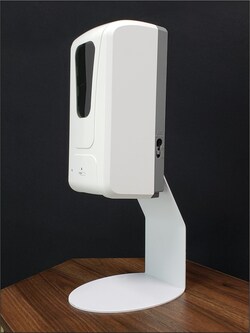 Lime Media Hand Sanitizer Table Top Stand with Touchless Dispenser 1 Ea. | Buy Online | Lime Media | Fisher Scientific